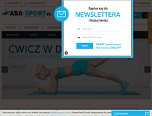 Tablet Screenshot of aba-sport.pl